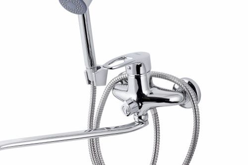 Смеситель для ванны и душа FAUZT FZs-888-126 настенный хром - фото 2