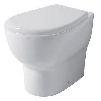 Чаша унитаза приставная Disegno Ceramica Touch1 T100200001 цвет белый без сиденья безободковая