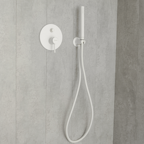 Смеситель для душа Mariani Next B37173NS встраиваемый в стену белый - фото 3