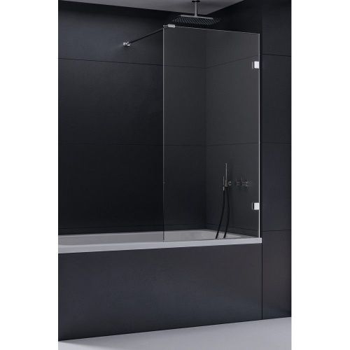 Душевая шторка на ванну New Trendy EVENTA EXK-6997-WP 90х150 стекло прозрачное профиль хром ориентация универсальная - фото 2