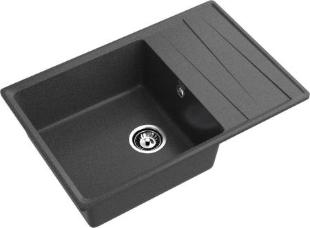 Кухонная мойка Granfest Level LV-760L графит 75х50 цвет серый поверхность матовая