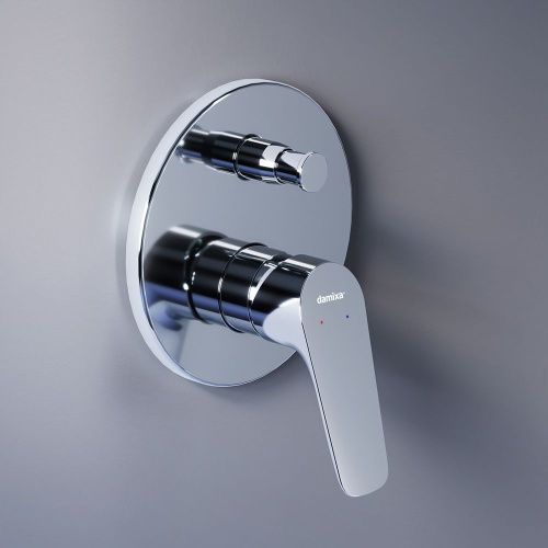 Смеситель для ванны и душа Damixa Jupiter 777100000 встраиваемый в стену хром - фото 4