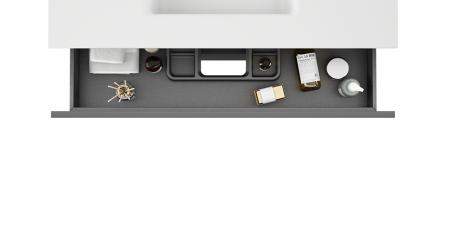 Тумба под раковину Visobath Aqua 73570/73582 100х50 подвесная цвет серый