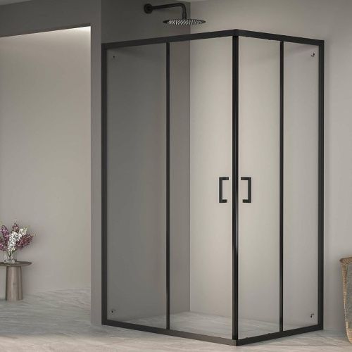 Душевой уголок RGW Passage 3508104082-14 120х80 стекло прозрачное профиль черный без поддона - фото 2