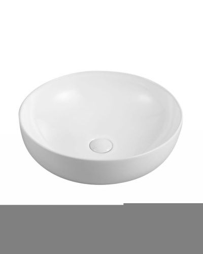 Раковина из сантехнического фарфора Orange B07-420W 40х40 накладная цвет белый - фото 2