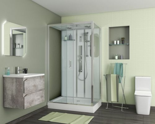 Душевая кабина Niagara Premium 60120114GQL 120х80 прямоугольная с крышей ориентация левая - фото 2