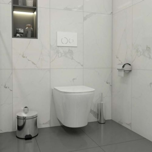 Клавиша смыва механическая Teymi Lina T70106 цвет белый/хром - фото 2