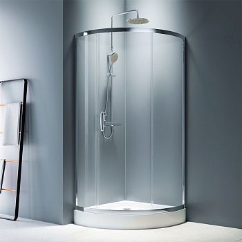 Душевой уголок Am.Pm Like W83G-315-090CT 90х90 стекло прозрачное профиль хром без поддона