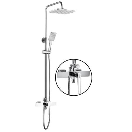 Душевая стойка Fashun A2457 настенная цвет хром