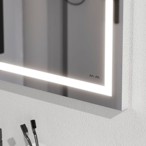 Зеркало с подсветкой Am.Pm Gem M91AMOX0801WG 80х70 подвесное - фото 5