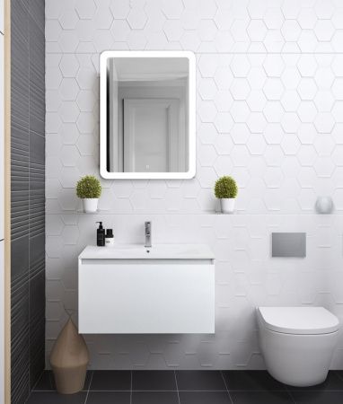 Тумба под раковину Art&Max Latina AM-Latina-800-1C-SO-BM 80х50 подвесная цвет белый