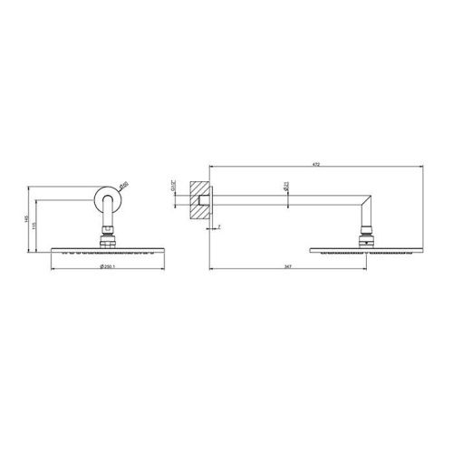 Верхний душ Gessi Shower Sets 63348#708 медь - фото 2