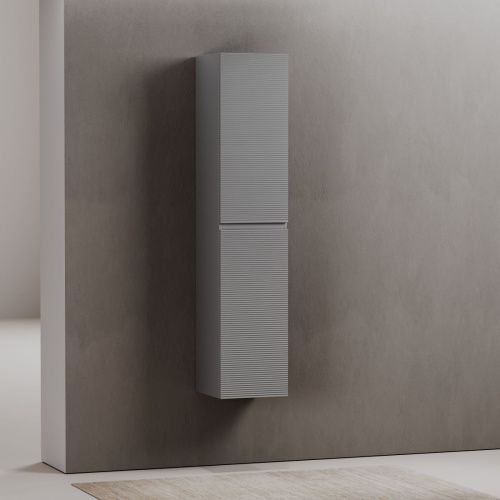 Шкаф-пенал Sancos FOLK PFL35ES 40х170 подвесной цвет серый - фото 2