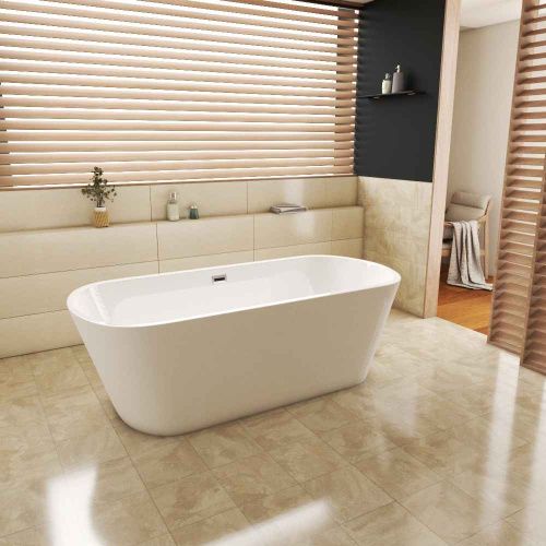 Ванна акриловая Grossman Forta GR-1502 180х80 отдельностоящая овальная с каркасом - фото 2