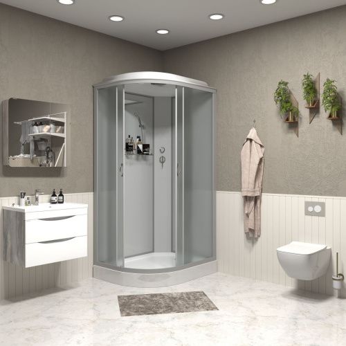 Душевая кабина Niagara Classic 33121423R 120х80 асимметричная с крышей ориентация правая - фото 3