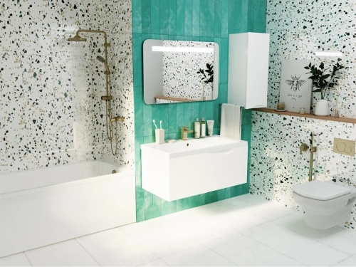 Шкаф 1MarKa Этюд У25502 40х90 подвесной цвет белый - фото 4