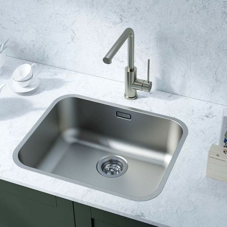 Кухонная мойка Iddis Mate MAT53S0i77 55х45 цвет серый поверхность матовая