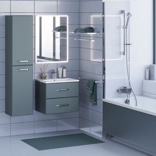 Тумба с раковиной Uperwood Foster 291020539 60х40 цвет серый - фото 2