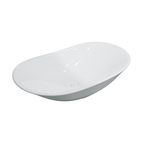 Раковина из сантехнического фаянса CHARUS TORRE BIANCA 700-059W 60х40 накладная цвет белый без отверстий под смеситель