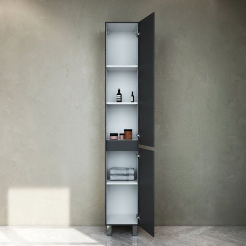 Шкаф-пенал Am.Pm Gem S M91CSR0306GM 30х190 напольный цвет серый - фото 3