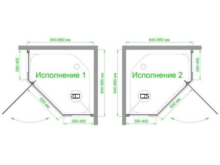 Душевой уголок Royal Bath TR RB85TR-C-BL 85х85 стекло матовое профиль черный без поддона