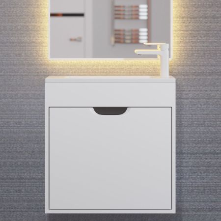 Тумба под раковину Uperwood Modul 2930205363 60х20 подвесная цвет белый