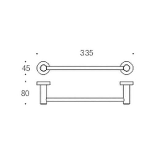 Полотенцедержатель Colombo Plus W4909.HPS1 - фото 2