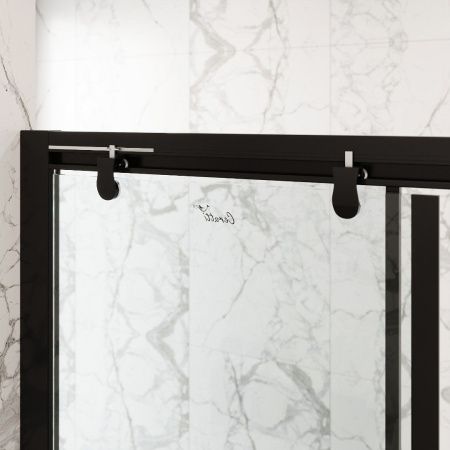 Душевой уголок Cerutti SPA MARBELLA 120B R 120х80 стекло прозрачное профиль черный без поддона