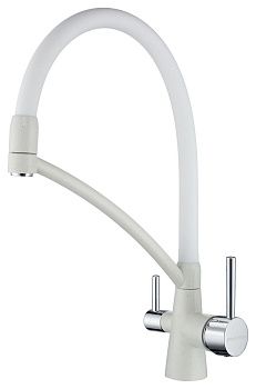 Смеситель для кухни Paulmark SIEGEN Si213111-331 на мойку белый