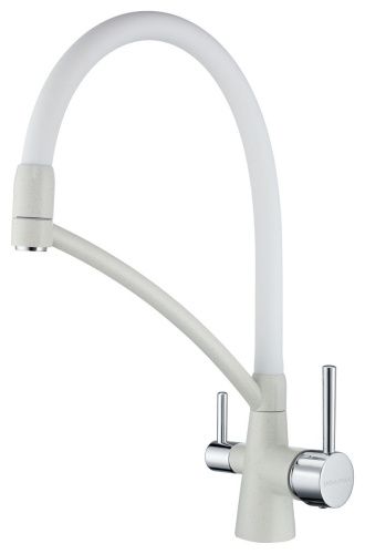 Смеситель для кухни Paulmark SIEGEN Si213111-331 на мойку белый