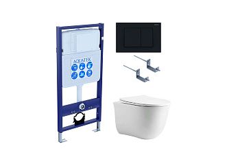 Сет унитаз + инсталляция Aquatek SET AQUATEK КЛАССИК cm-012 4в1