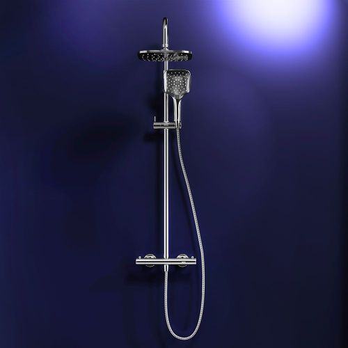 Душевая стойка Damixa Option DX218092000 настенная цвет хром с термостатом - фото 3