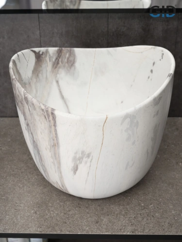 Раковина керамическая Gid Creativo 54479 40х40 накладная цвет многоцветный без отверстий под смеситель - фото 4