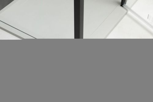 Душевой уголок Allen Brau Priority 3.31012.BBA + 3.31018.BBA 140х90 стекло прозрачное профиль черный без поддона - фото 5