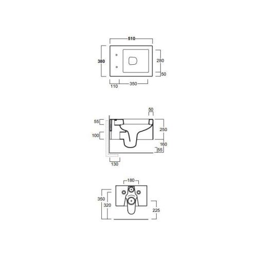 Чаша унитаза подвесная Simas Frozen FZ18bi цвет белый без сиденья душевой смыв - фото 2