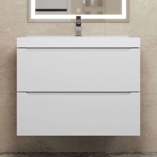 Тумба под раковину Uperwood Tanos 291020243 70х50 подвесная цвет белый - фото 3