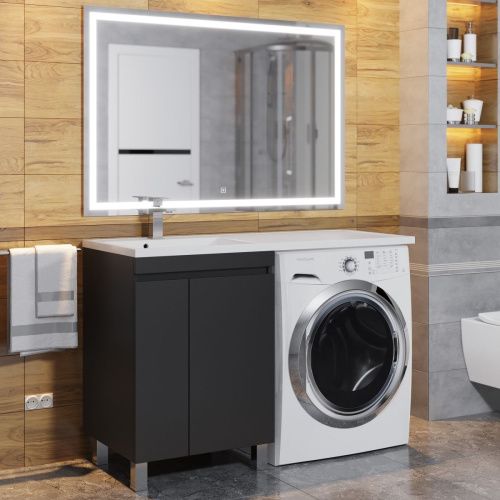 Тумба с раковиной Uperwood Magenta 51930205158 120х50 цвет черный - фото 2