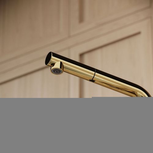 Смеситель для кухни Sancos Spin SC4015ZG на мойку золото - фото 5