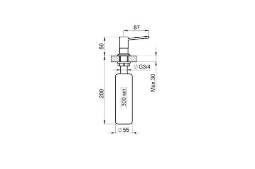 Дозатор Granula 05 D, ТУРМАЛИН - фото 3