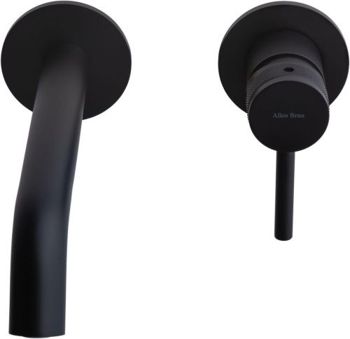 Смеситель для раковины Allen Brau Priority 5.31030-31 встраиваемый в стену черный - фото 2