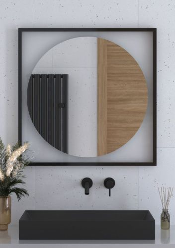 Зеркало с подсветкой Defesto ECLIPSE DF 2233 80х80 подвесное - фото 4