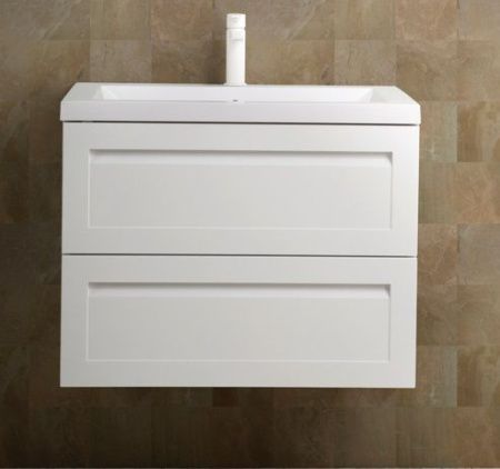 Тумба под раковину Art&Max PLATINO AM-Platino-600-2C-SO-BL-Cer 60х50 подвесная цвет белый