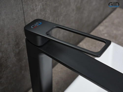 Смеситель для раковины Gid Cascada L057BMD на столешницу черный - фото 3