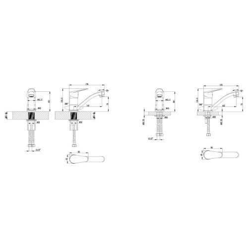 Смеситель LeMark Partner LM6507C на раковину хром - фото 2