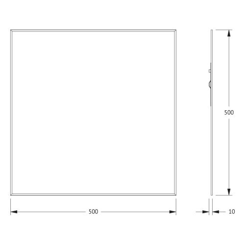 Зеркало Evoform Standard BY 0206 50х50 подвесное - фото 2
