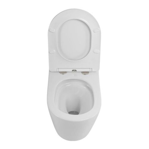 Унитаз подвесной Art&Max Tito AM2380CHRV/SC белый с сиденьем микролифт смыв торнадо - фото 5