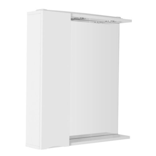 Зеркало-шкаф BelBagno Fly-Marino MARINO-SPC-700/750-1A-BL-P-L 70х80 подвесной цвет белый - фото 3