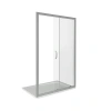 Душевая перегородка Good Door INFINITY ИН00032 140х185 стекло матовое профиль хром