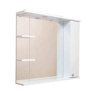 Зеркало-шкаф Onika Эльбрус 210004 100х90 подвесной цвет белый