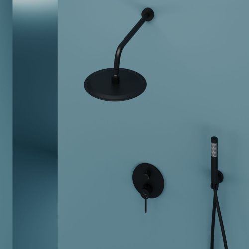 Душевая система Sancos Select SC3003MB встраиваемая в стену цвет черный - фото 3